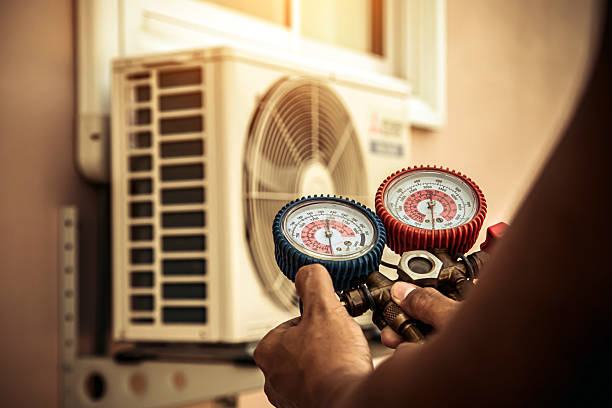 Professional Hvac Maintenance technician working in Greenbank, WA